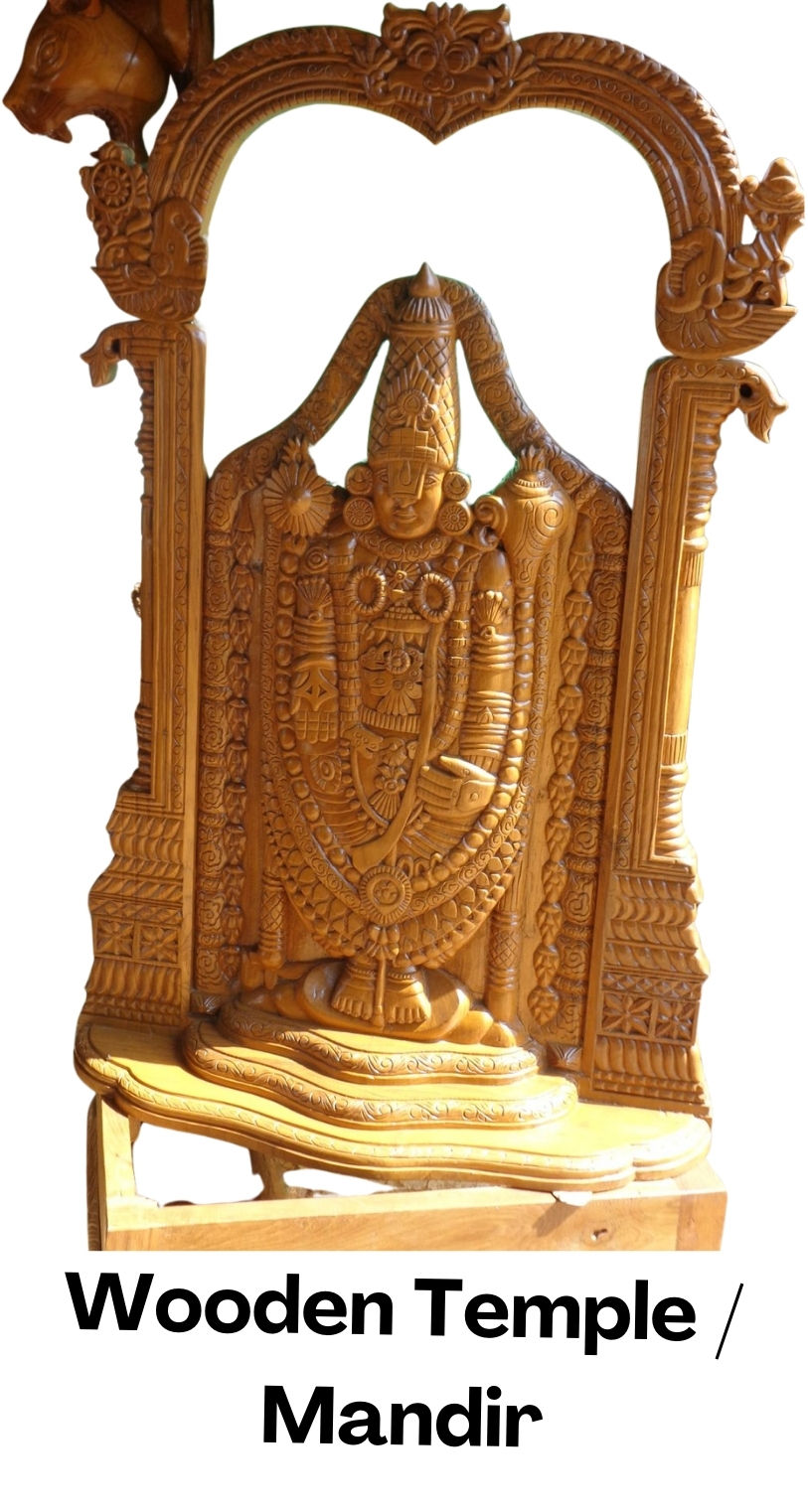 Wooden Temple n Mandir Statue